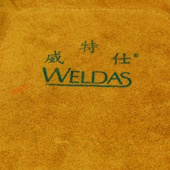 威特仕 牛皮电焊护脚护腿套焊工防烫隔热护脚套劳保防护防具脚盖