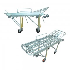 日新 铝合金救护车担架床 可调高自动上车担架 急救担架推车 YDC-3B