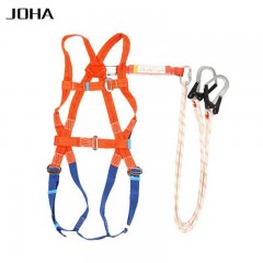 JOHA/巨环 加厚全身式安全带双大钩五点式安全带高空作业双绳保险带JHQS-001