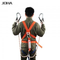 JOHA/巨环 加厚全身式安全带双大钩五点式安全带高空作业双绳保险带JHQS-001