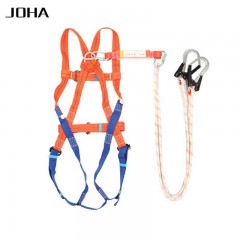 JOHA/巨环 加厚全身式安全带双大钩五点式安全带高空作业双绳保险带JHQS-001