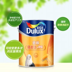 多乐士漆 致悦易擦洗净味6L单桶面漆乳胶漆油漆涂料白色