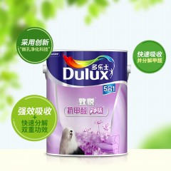 多乐士 乳胶漆致悦抗甲醛净味五合一6L面漆乳胶漆内墙漆涂料 A744 R1