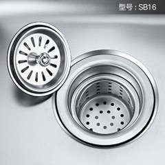 摩恩 厨房水槽下水器水池塞子洗菜盆下水配件洗碗池水漏提笼过滤器