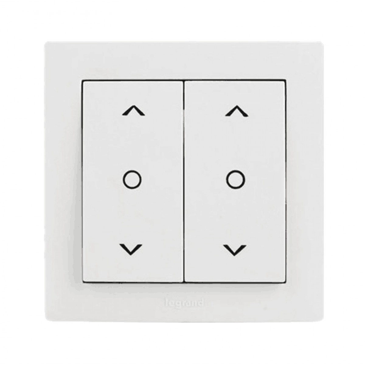 罗格朗二位窗帘开关面板86型门帘开关器白色开关面板逸享