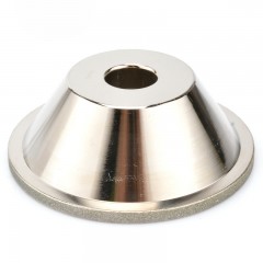 国产 钻石合金碗型砂轮 金刚石钨钢磨刀机磨轮 100D*10W*5U*20H*35T