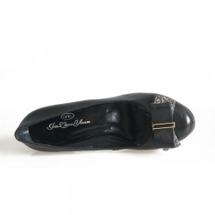 九州缘 女正装春夏秋季商务皮鞋圆头小高跟鞋防护鞋劳保鞋100起订