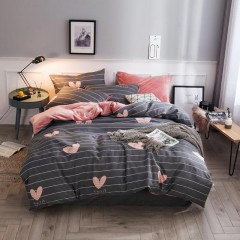 国产 冬季法兰绒四件套1.5m床单人加厚保暖被套