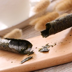三只松鼠 脆浪海苔卷33g原味桶装即食海味海苔零食