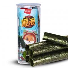 三只松鼠 脆浪海苔卷33g原味桶装即食海味海苔零食