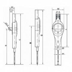 广陆 数显百分表（0-30mm）  312-103-10