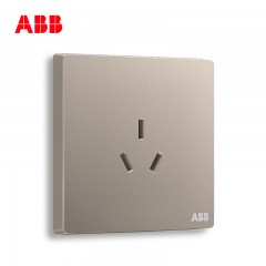 ABB 开关插座 轩致无框 朝霞金色 一位16A三孔空调插座AF206-PG