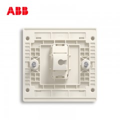 ABB 开关插座无框轩致雅典白墙壁86型插座面板超5类电脑插座AF331
