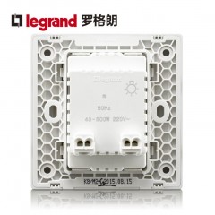 罗格朗 220V可调光开关面板无极调节器灯光调节亮度调控开关