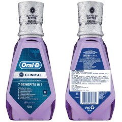 欧乐B 漱口水500ml三瓶 护牙龈美国进口牙齿口气漱口液