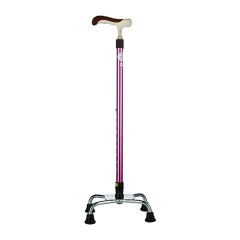 鱼跃 手杖YU852老年人拐杖四脚可伸缩防滑走路步行助行器助步器