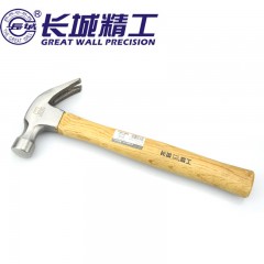 长城精工 羊角锤木柄起钉锤多规格羊角锤头木匠榔头钉夹锤铁锤子 251122