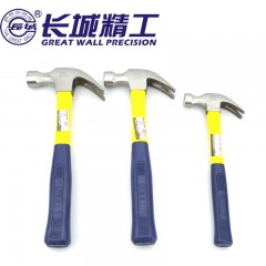 长城精工 羊角锤木柄起钉锤多规格羊角锤头木匠榔头钉夹锤铁锤子 251122