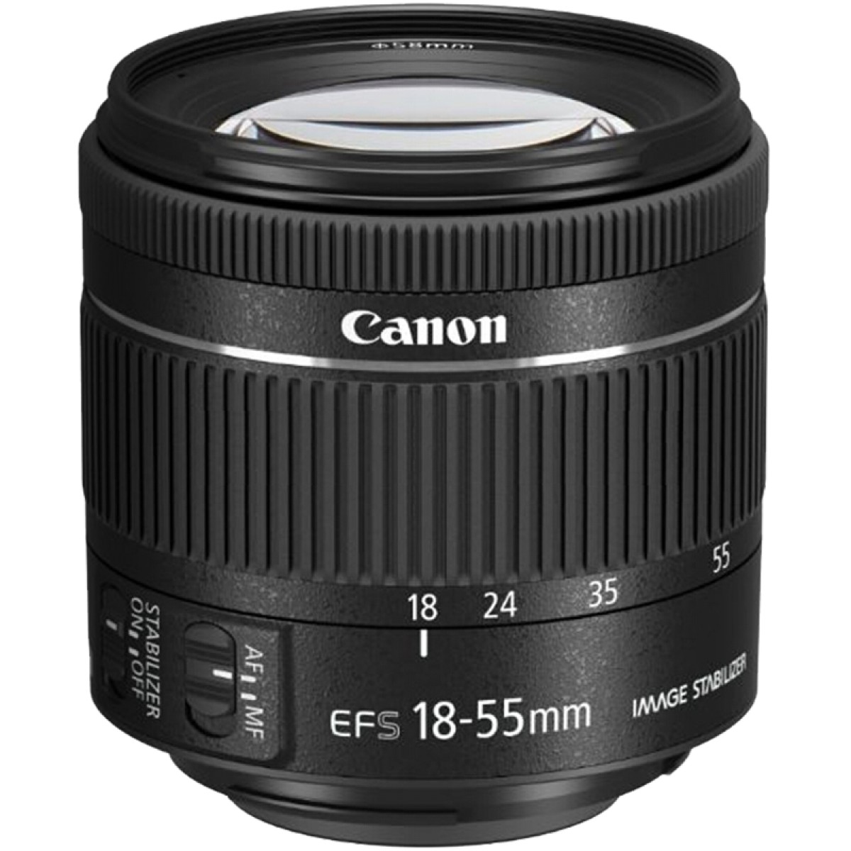 佳能标准变焦单反镜头efs1855mmisstm