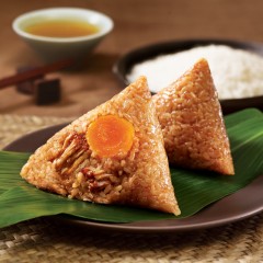 五芳斋  粽子早餐食品 真空140克*2只蛋黄鲜肉粽棕子蛋黄粽嘉兴粽子