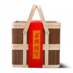 张阿庆  粽子肉粽嘉兴批发双层竹篮礼盒装早餐即食咸熟鸭蛋团购送礼