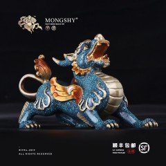 国产  全铜招财镇宅貔貅摆件一对开业礼品办公室摆设商务艺术品雕塑创意