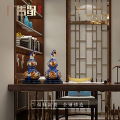 国产  纯铜葫芦开光风水家居装饰工艺品客厅办公桌乔迁开业高档送礼摆件