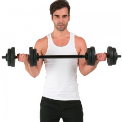 国产 环保足重包胶哑铃杠铃片2.5kg5公斤7.5KG10公斤/摇臂配重清仓处理