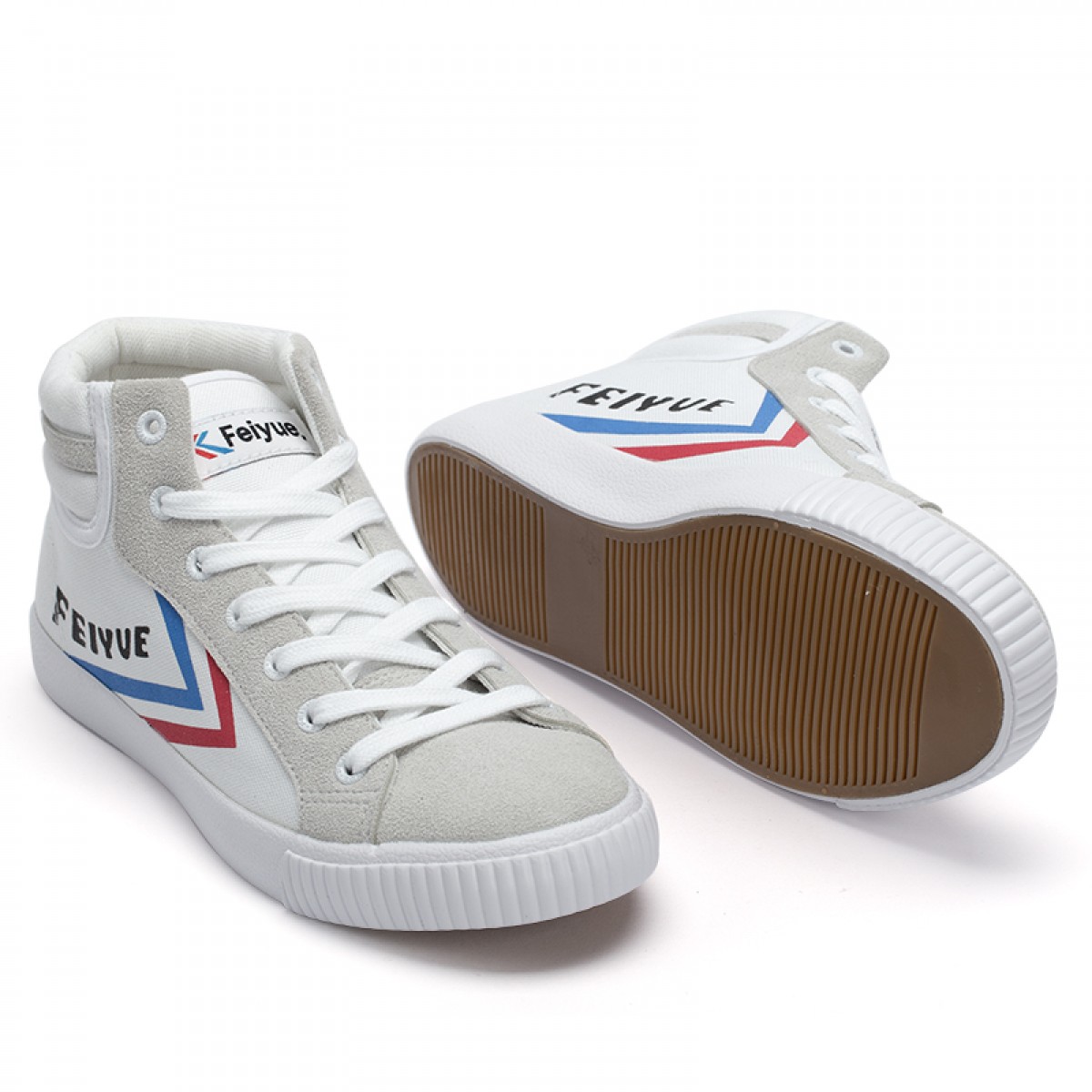 feiyue飞跃中高帮帆布运动休闲板鞋男女款df1218