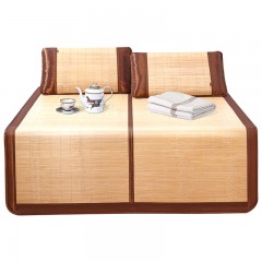 黄古林 夏季空调凉席1.8m床文竹席1.5m折叠1米学生宿舍单人竹席子