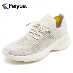feiyue/飞跃 运动鞋女飞织网布休闲跑步鞋一脚蹬低帮旅游鞋情侣鞋