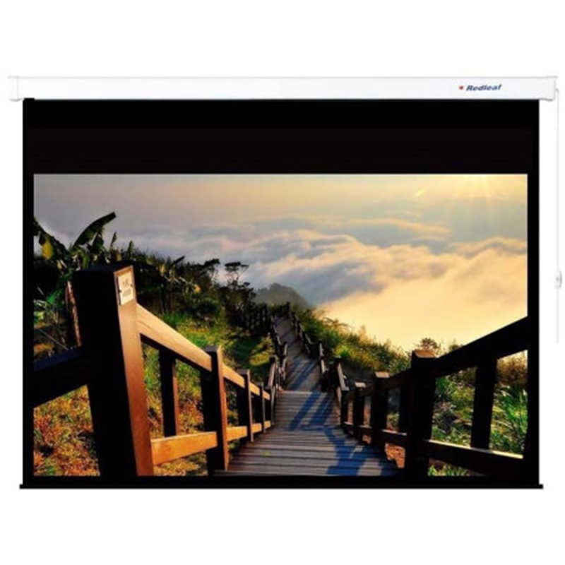 红叶redleaf100英寸1610电动投影仪幕布