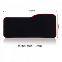 ☆灵蛇 P15 游戏鼠标垫 超大号 加厚 电脑桌垫 精密包边 底部防滑 办公游戏皆宜 黑色