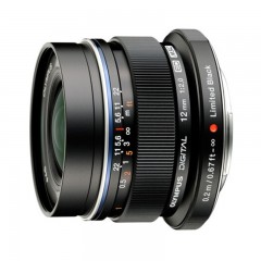 ☆奥林巴斯 OLYMPUS M.ZUIKO DIGITAL ED 12MM F2.0 黑色 广角定焦抓拍镜头 全金属精湛做工