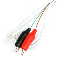 ☆星遥博 Cinyobo语音模块测试线110电话配线架电话水晶头 测试线水晶头转鳄鱼夹子 5条装