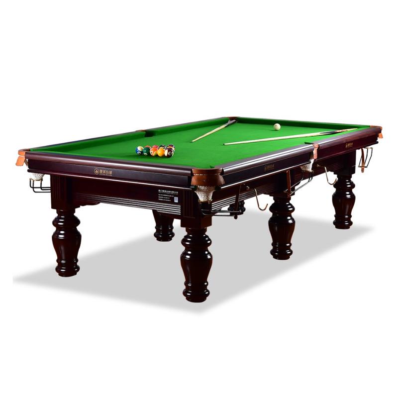 健英/jianying 健英台球桌家用黑8美式标准斯诺克桌球台室内中式八球