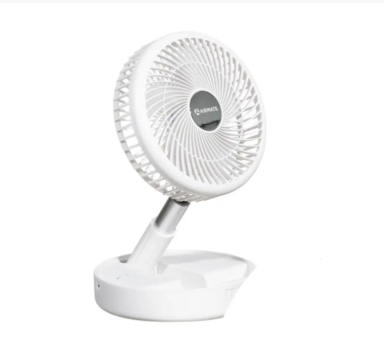 艾美特 折叠落地扇可伸缩usb无线小风扇充电长续航家用迷你便携6吋