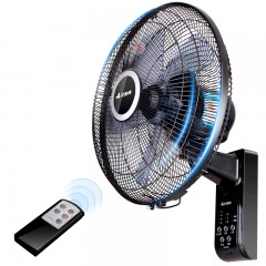 艾美特 (Airmate)遥控壁扇FW3521R电风扇家用节能14吋摇头壁挂5片叶 黑色 单位：台