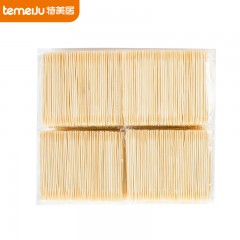 特美居 一次性牙签3000支家用剔牙棒竹牙签水果叉牙线棒双头量贩大包装 单位：包