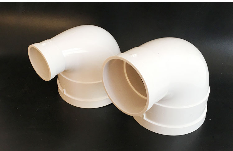 国产 排水pvc异径弯头110*50国标管件75*50大小弯头异径口弯头110*50